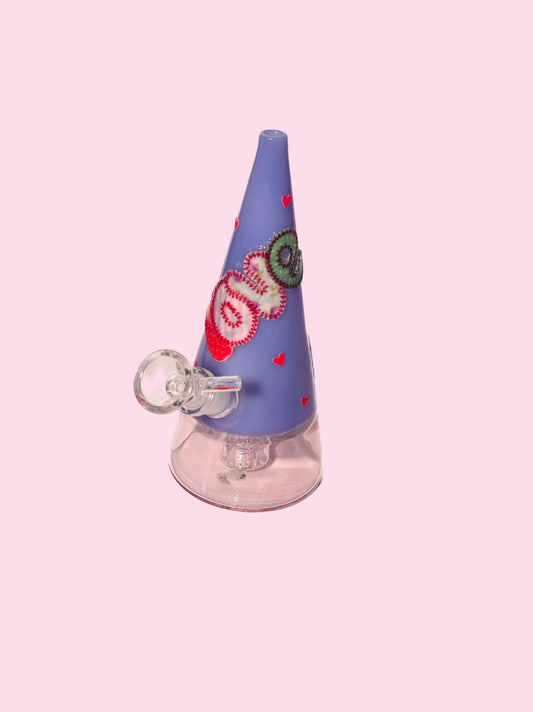Cone Shaped Pink and Purple Love pipe
