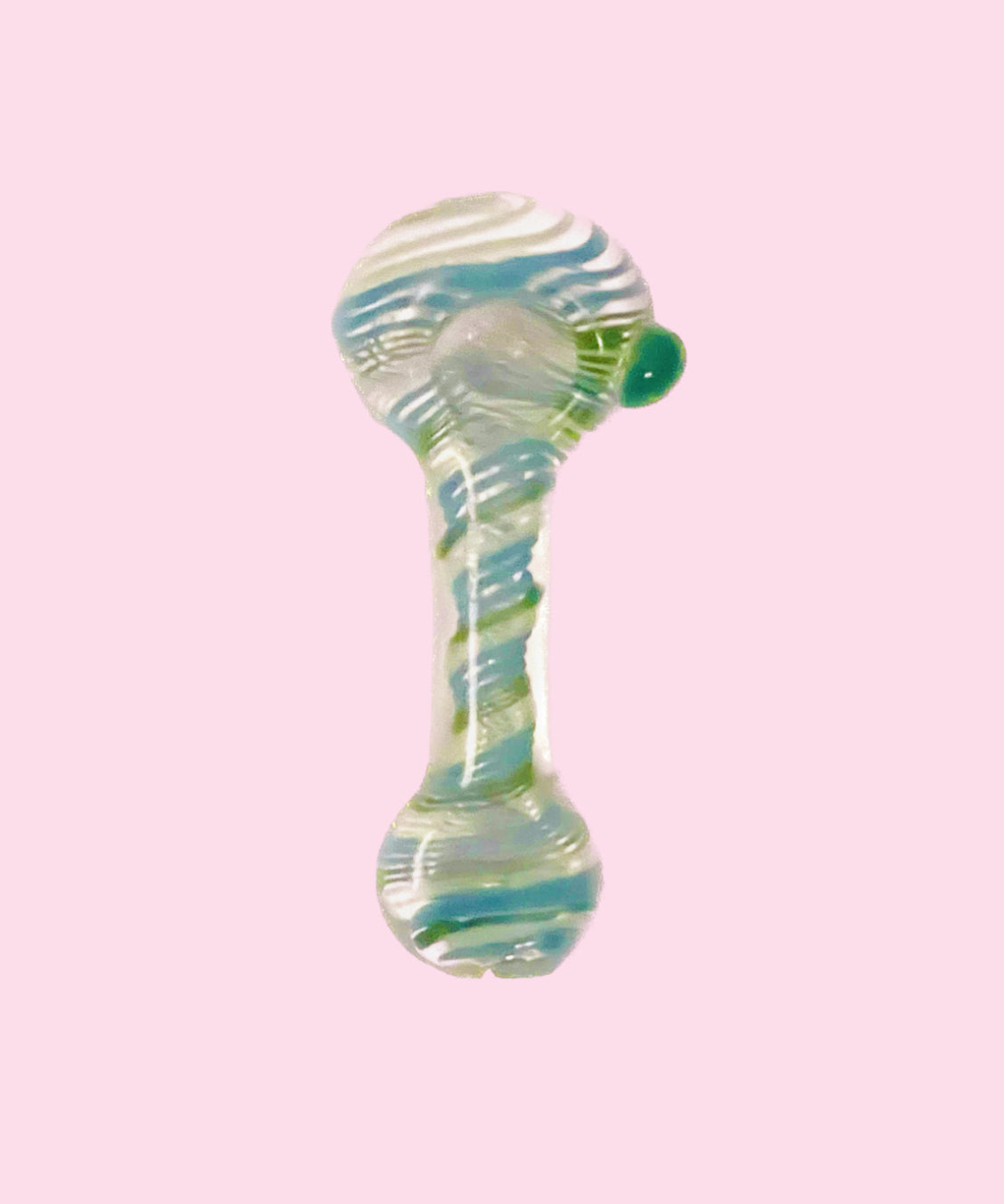 Teal and Green Swirl Pipe