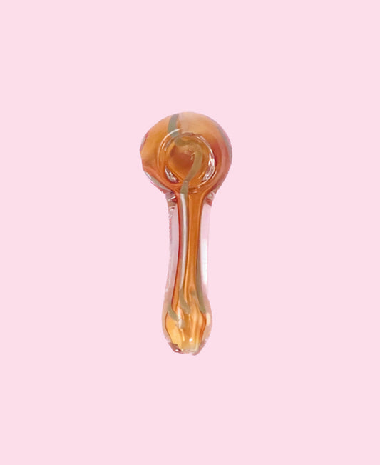 3.5" Amber and Green Pipe