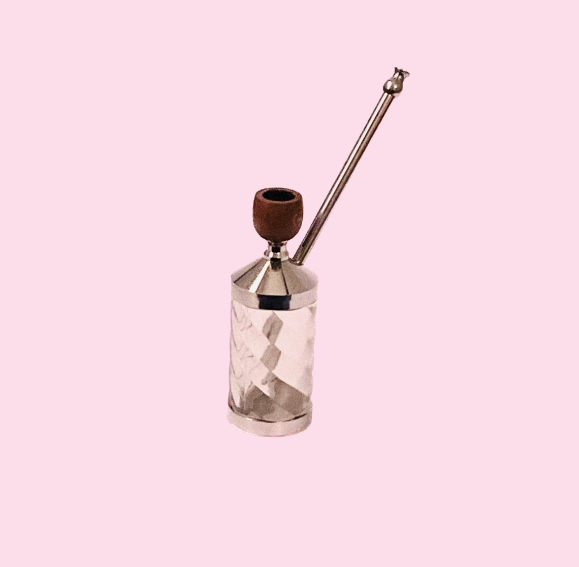 Clear Mini Pipe with Wood Bowl