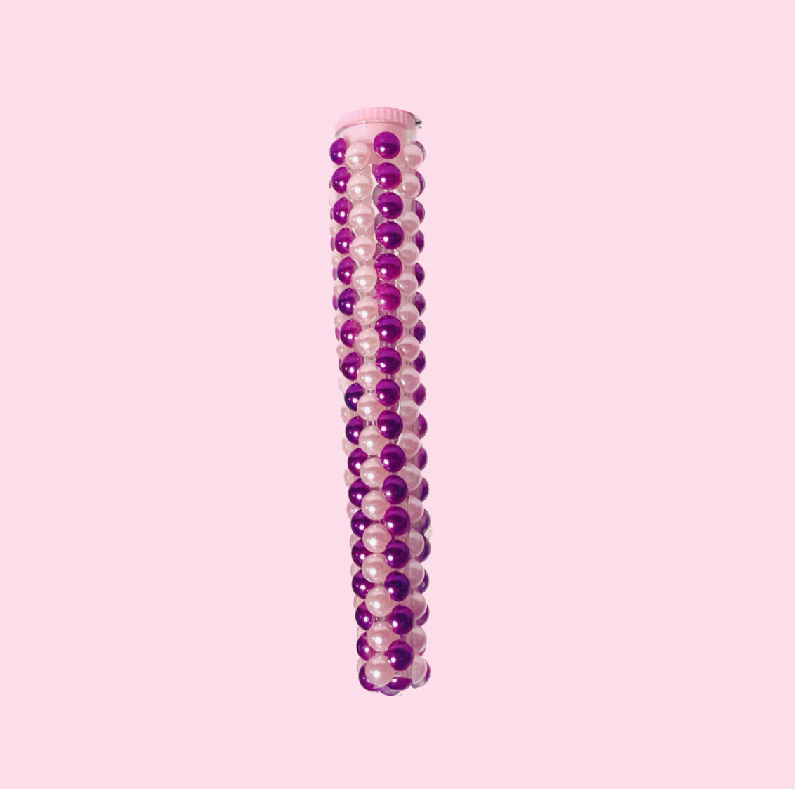 Pink Doob Tube with Pink and Purple Pearls