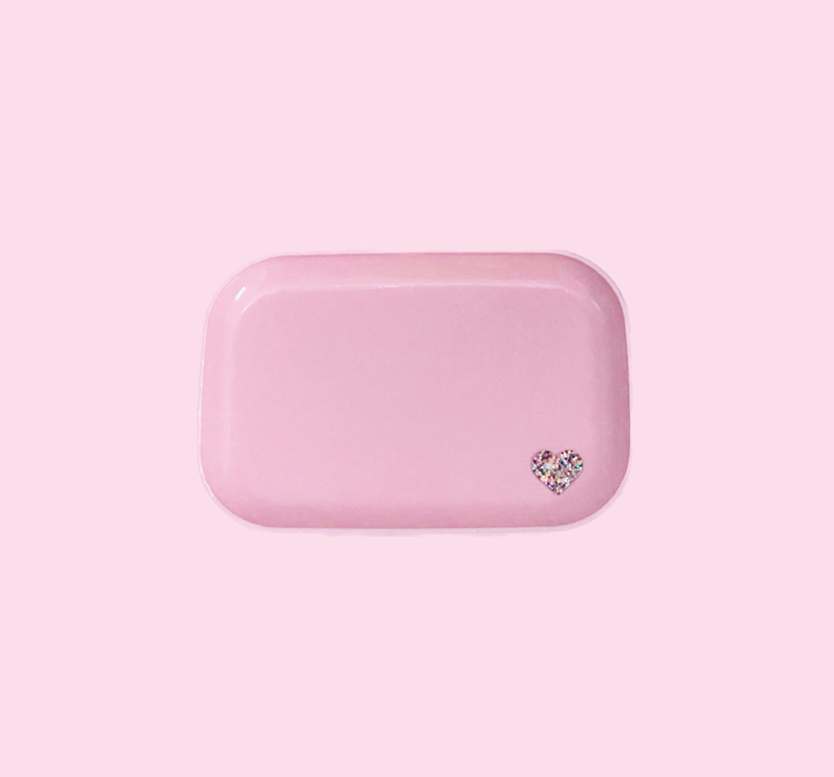 Cute 7x5 " Pastel Rolling Trays with Heart