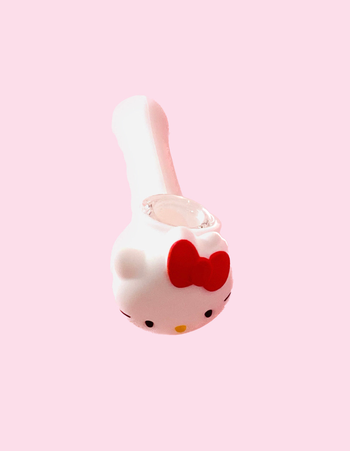 white and red silicone hello kitty pipe